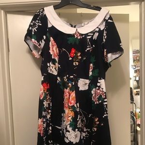 ModCloth Peter Pan Collar dress, Sunny Girl- 2X.